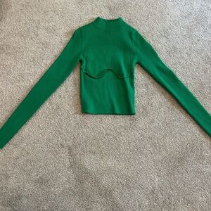 Green fitted sweater size small